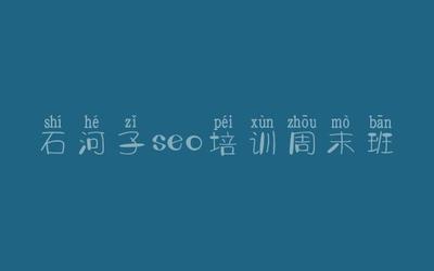 石河子seo培训周末班 企业网站建设推广