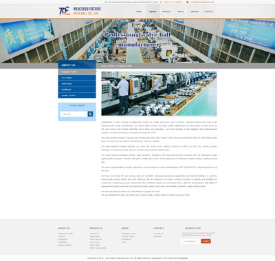 纯英文外贸优化型网站建设-温州前程阀门外贸站|企业官网|网页|zhenglunyu - 原创设计作品 